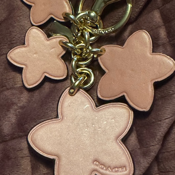 Coach Pink wildfire Floral Keychain/Fob Vintage 90033. - Picture 5 of 12